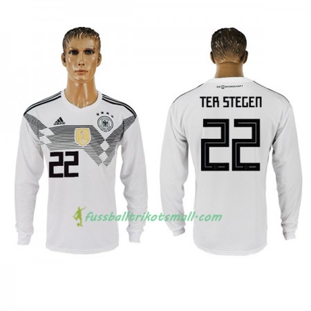 Fußballtrikots Deutschland Ter Stegen 22 WM 2018 Langarm Heimtrikotsatz kaufen